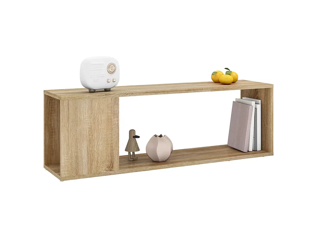 Tv-meubel 100x24x32 cm bewerkt hout sonoma eikenkleurig