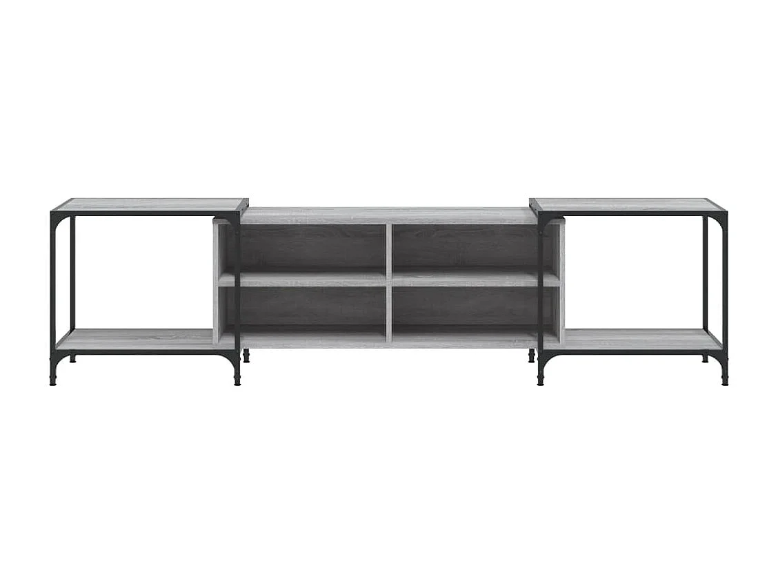 Meuble TV sonoma gris 203x37x50 cm Bois d'ingénierie