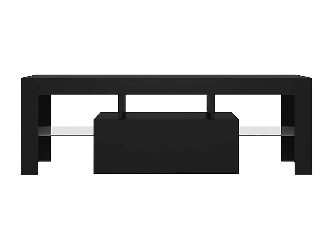 Meuble TV avec lumières LED noir 120x35x40 cm