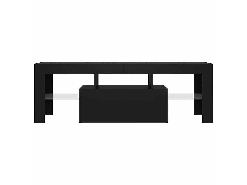 Tv-meubel met LED-verlichting 120x35x40 cm zwart