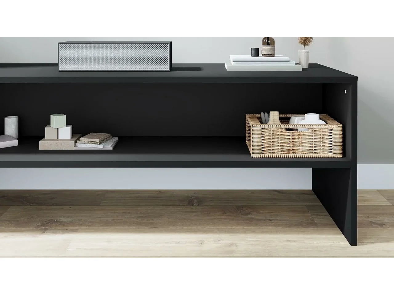 TV-Schrank Schwarz 120x40x40 cm Holzwerkstoff