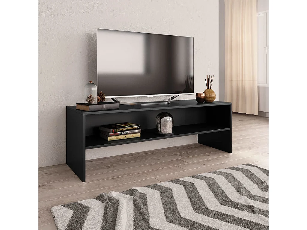 TV-Schrank Schwarz 120x40x40 cm Holzwerkstoff