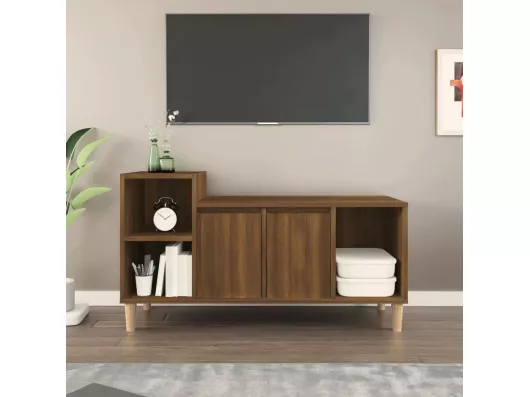 Kauf Unique TV-Schrank Braun Eichen-Optik 100x35x55 cm Holzwerkstoff