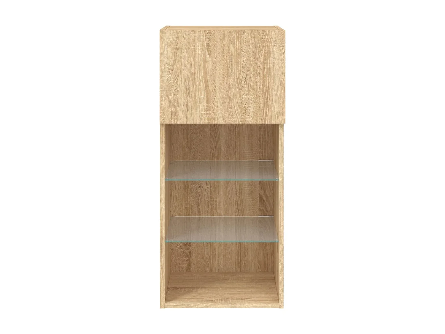 Meubles TV avec lumières LED 2 pcs chêne sonoma 40,5x30x90 cm