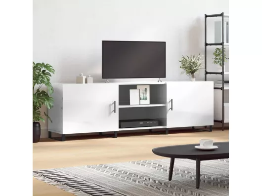 Kauf Unique TV-Schrank Hochglanz-Weiß 150x30x50 cm Holzwerkstoff