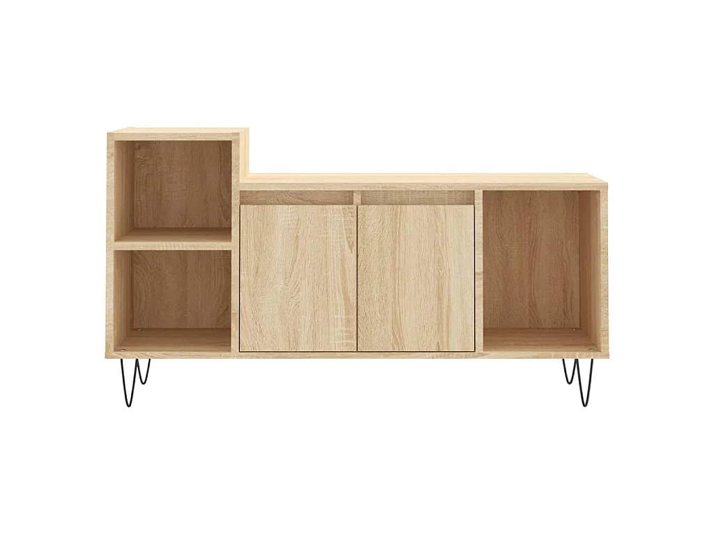 Tv-meubel 100x35x55 cm bewerkt hout sonoma eikenkleurig