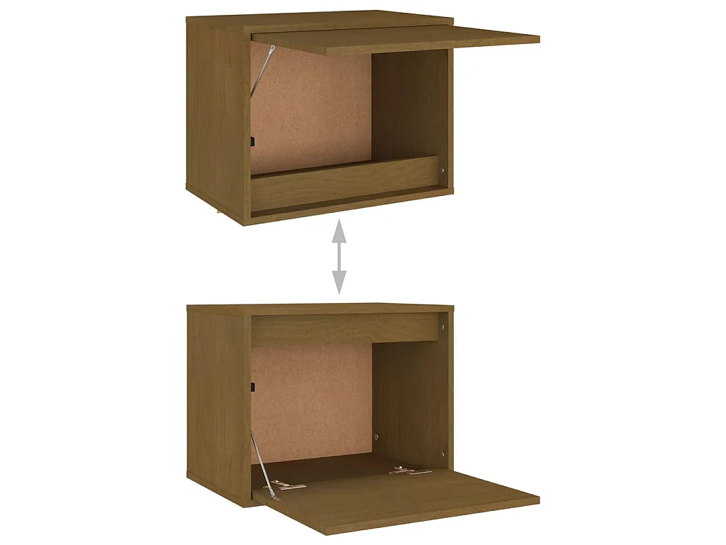 TV-Schränke 3 Stk. Honigbraun Massivholz Kiefer