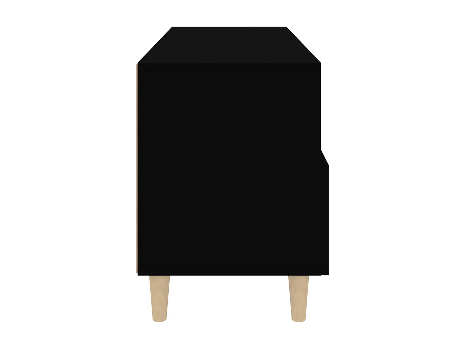 Meuble TV Noir 80x36x50 cm Bois d'ingénierie