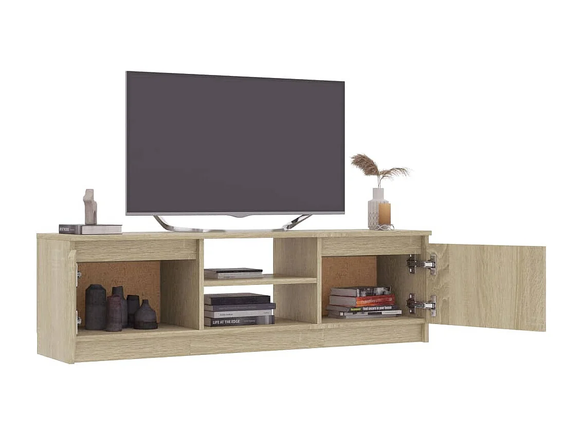 Meuble TV Chêne sonoma 120x30x35,5 cm Bois d’ingénierie