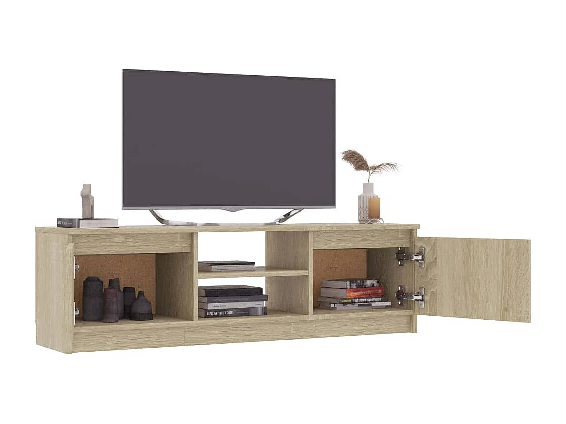 Meuble TV Chêne sonoma 120x30x35,5 cm Bois d’ingénierie