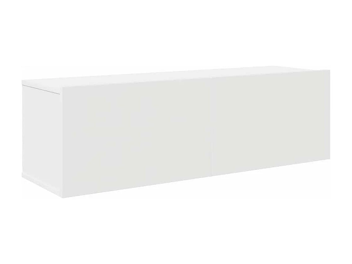 Ensemble de meubles TV 4 pcs Blanc Bois d'ingénierie