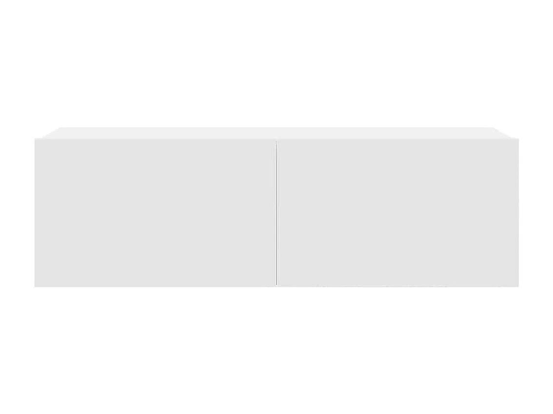 Ensemble de meubles TV 4 pcs Blanc Bois d'ingénierie