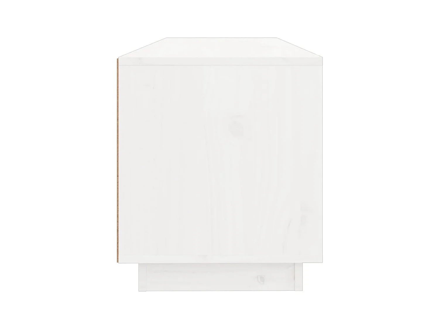 Tv-meubel 100x34x40 cm massief grenenhout wit