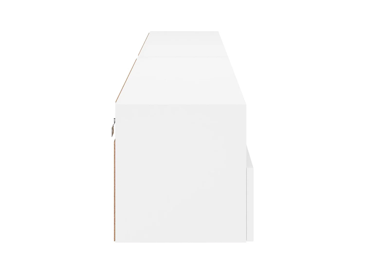 Meubles TV muraux 2 pcs blanc 100x30x30 cm bois d'ingénierie