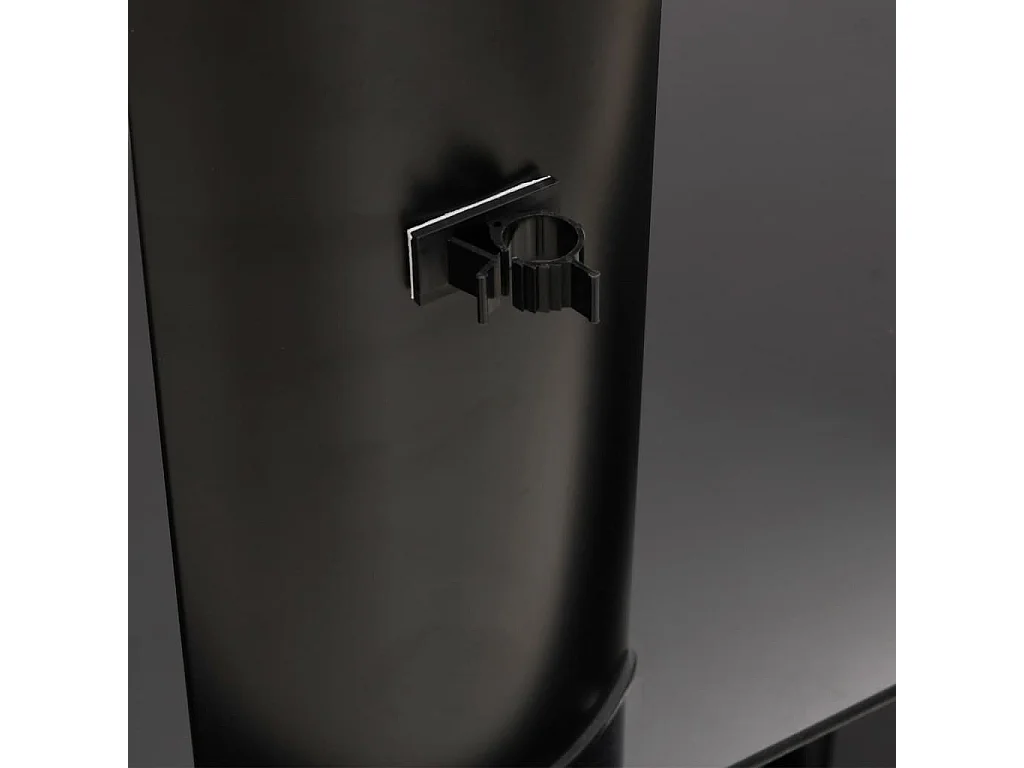 Tv-standaard hoek 2-laags voor 32-70 inch zwart en zilverkleur