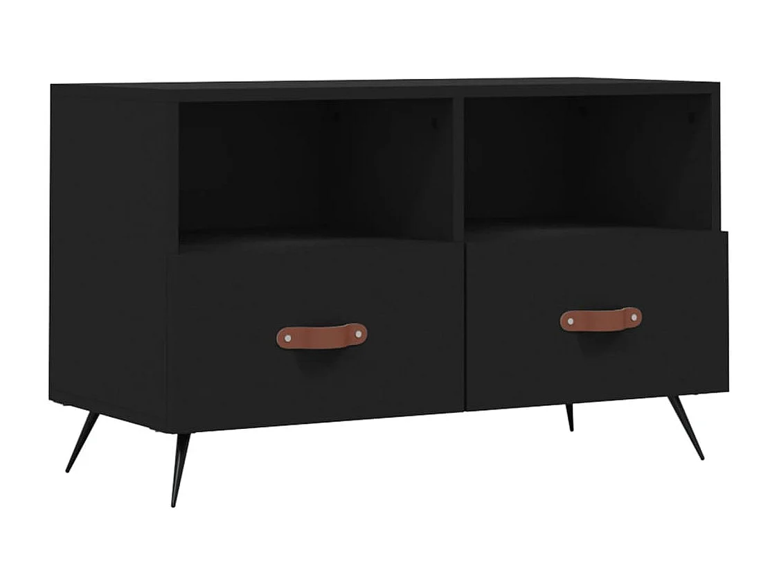 Móvel p/ TV 80x36x50 cm derivados de madeira preto