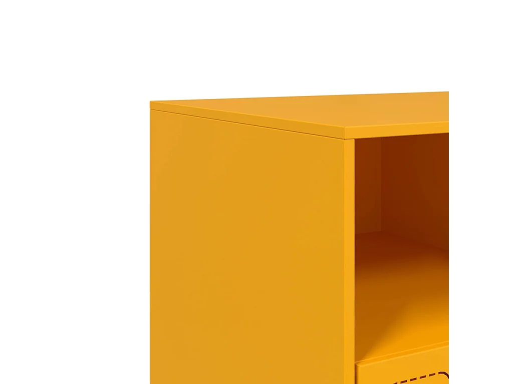 TV-Schrank Senfgelb 99x39x44 cm Stahl