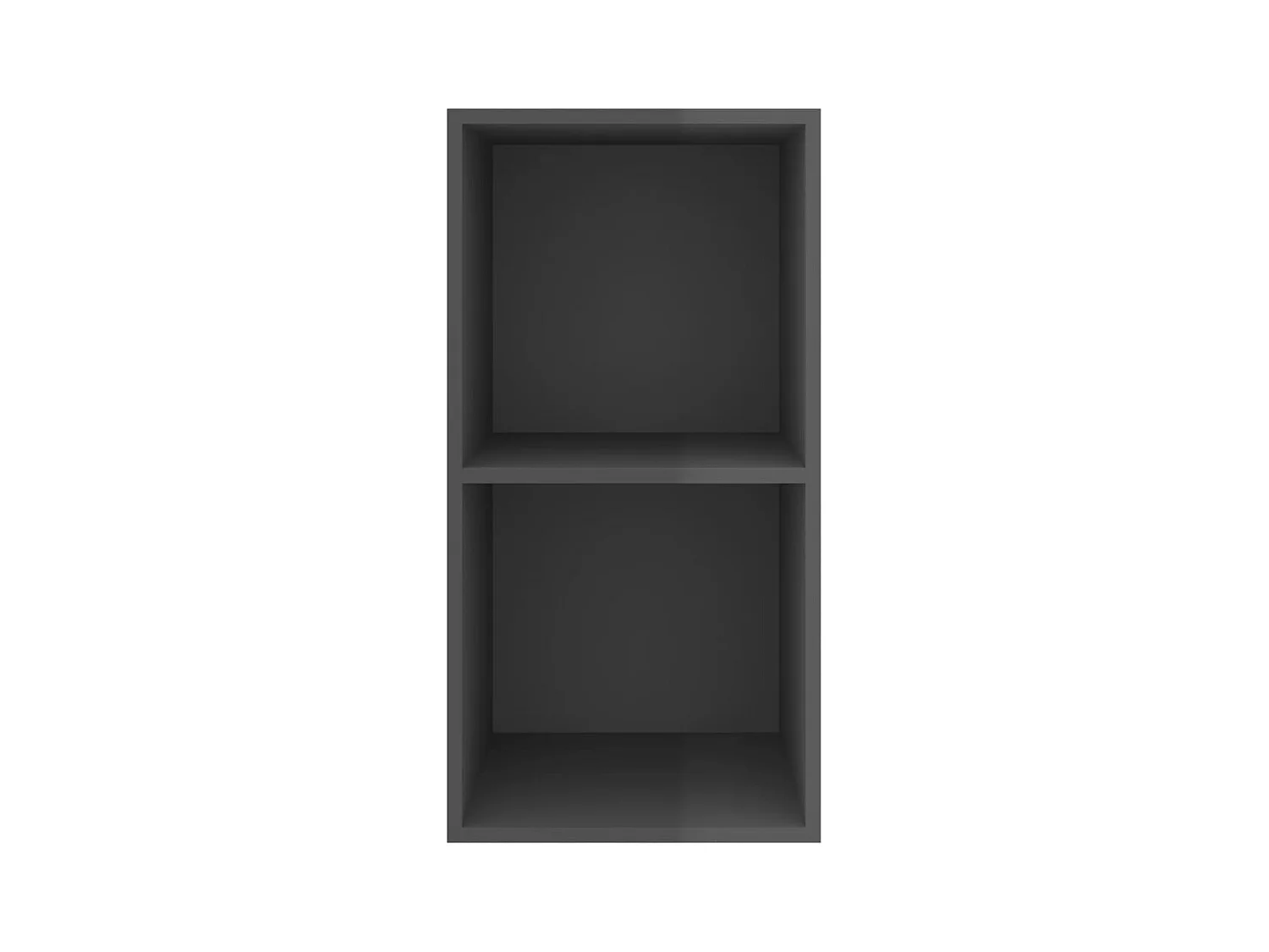 TV-Wandschrank Hochglanz-Grau 37x37x72 cm Holzwerkstoff