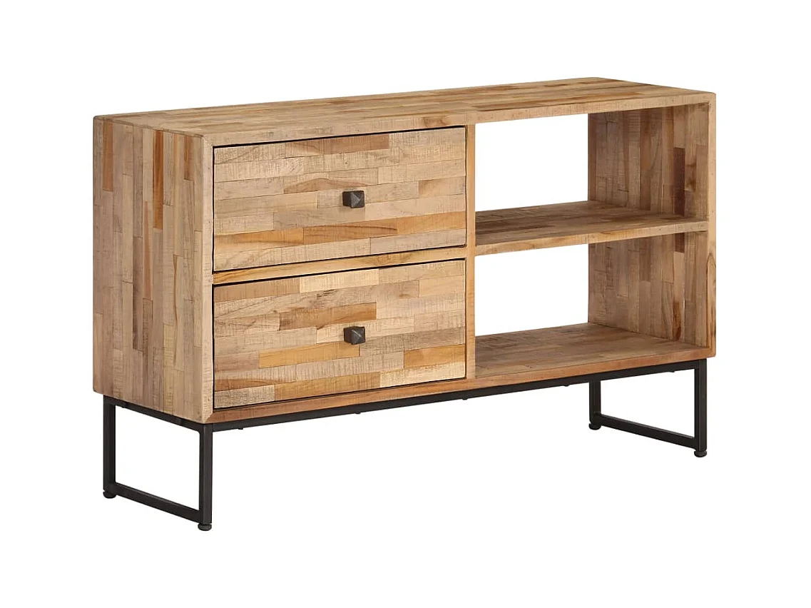 Meuble TV Bois de teck recyclé 90 x 30 x 55 cm