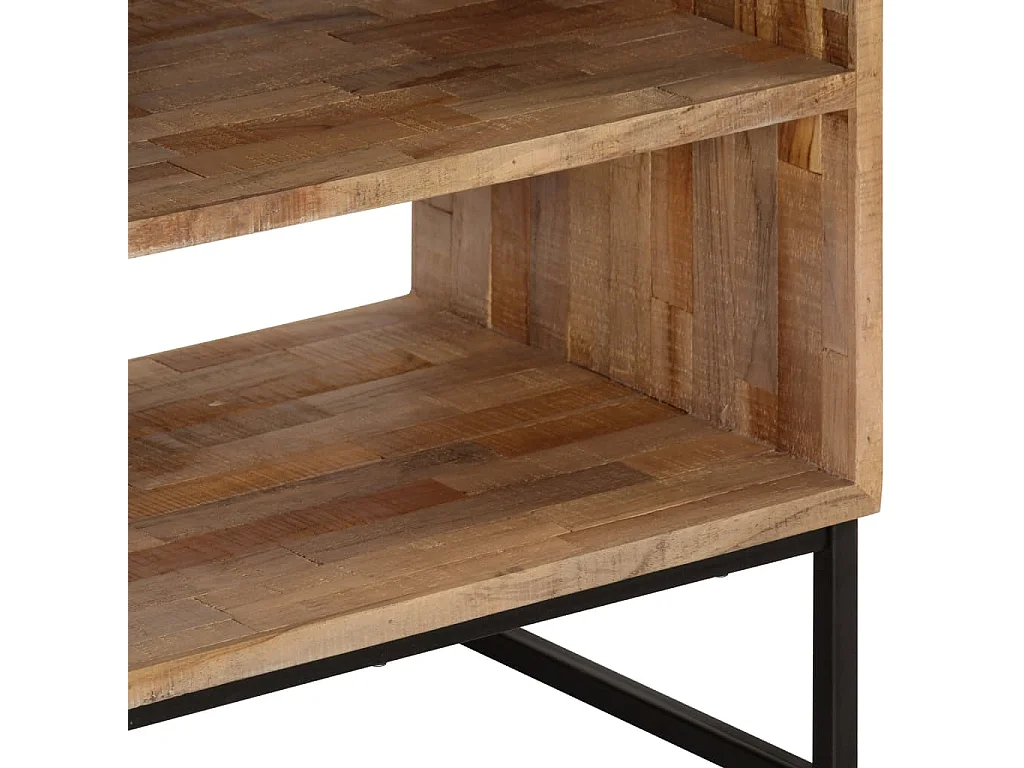 Meuble TV Bois de teck recyclé 90 x 30 x 55 cm