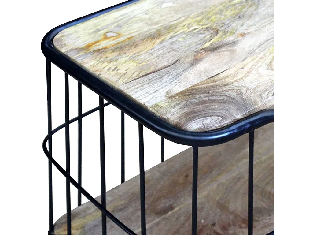 Meuble TV 100x40x45 cm Bois de manguier massif