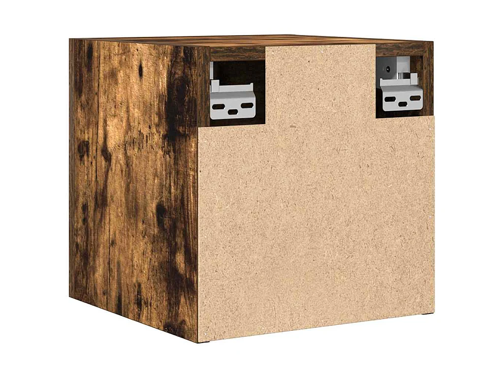 Meuble TV mural Chêne fumé 30,5x30x30 cm