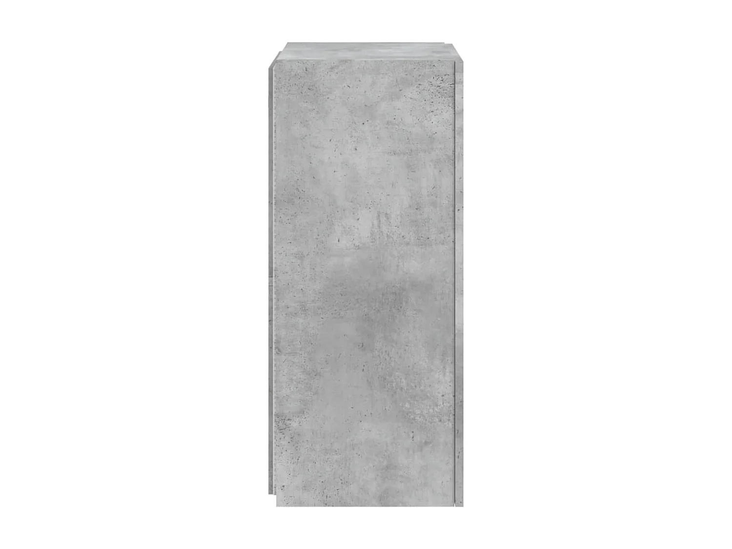 Mobile TV a Parete con Luci LED Grigio Cemento 40,5x35x80 cm