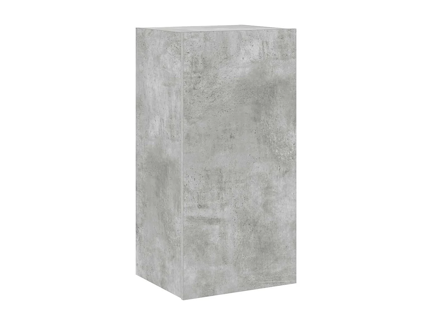 Meuble TV mural avec lumières LED gris béton 40,5x35x80 cm