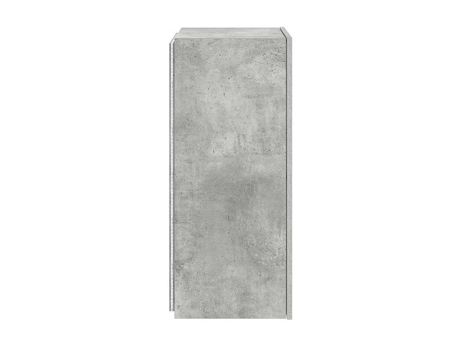 Meuble TV mural avec lumières LED gris béton 40,5x35x80 cm
