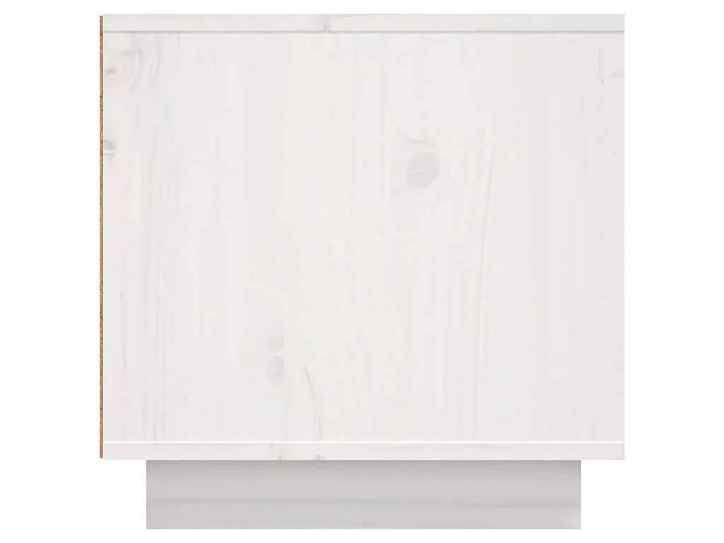 Mobile Porta TV Bianco 156x40x40 cm in Legno Massello di Pino
