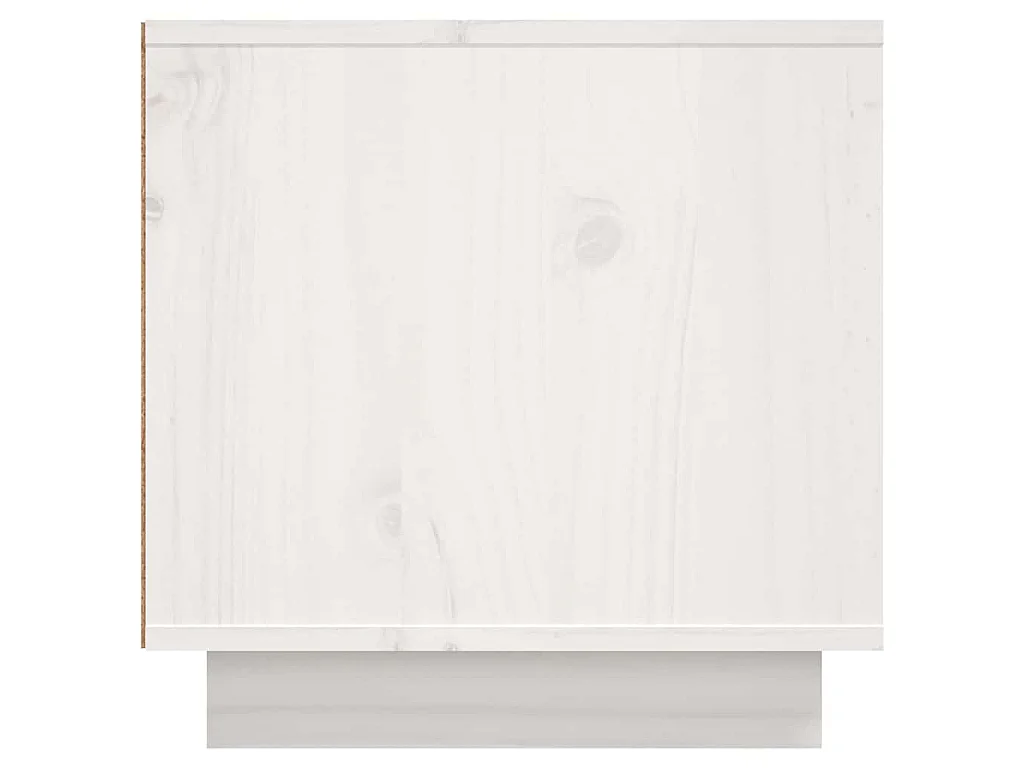 Mobile Porta TV Bianco 156x40x40 cm in Legno Massello di Pino