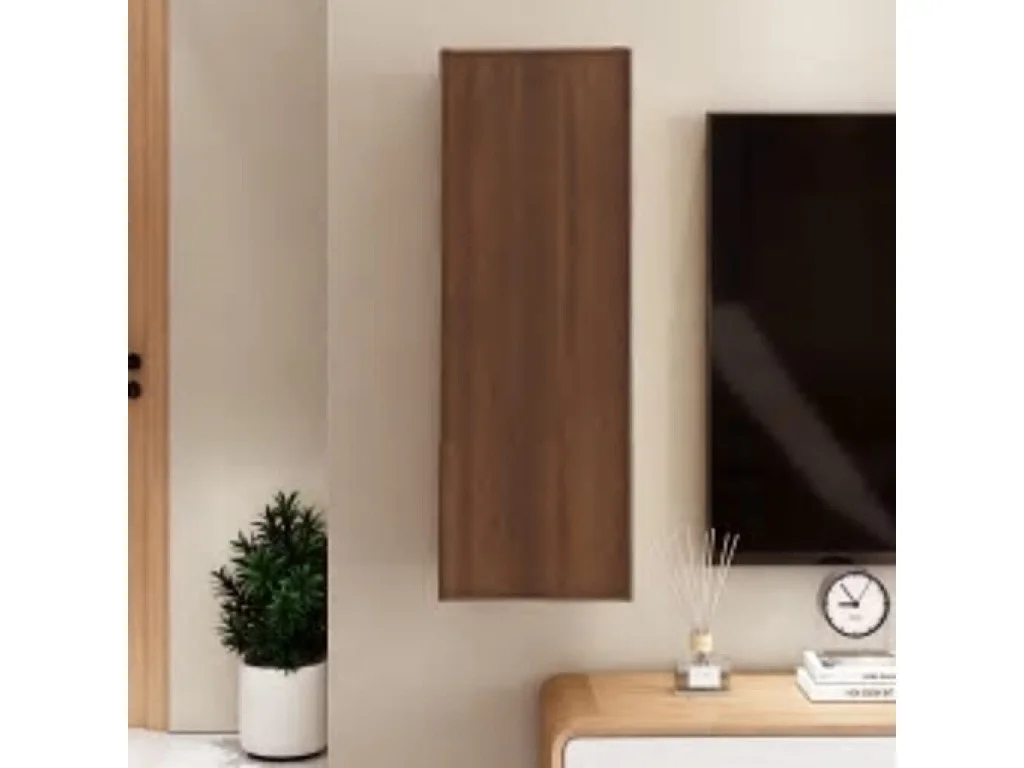 Meubles TV Chêne marron 30,5x30x90 cm Bois d'ingénierie