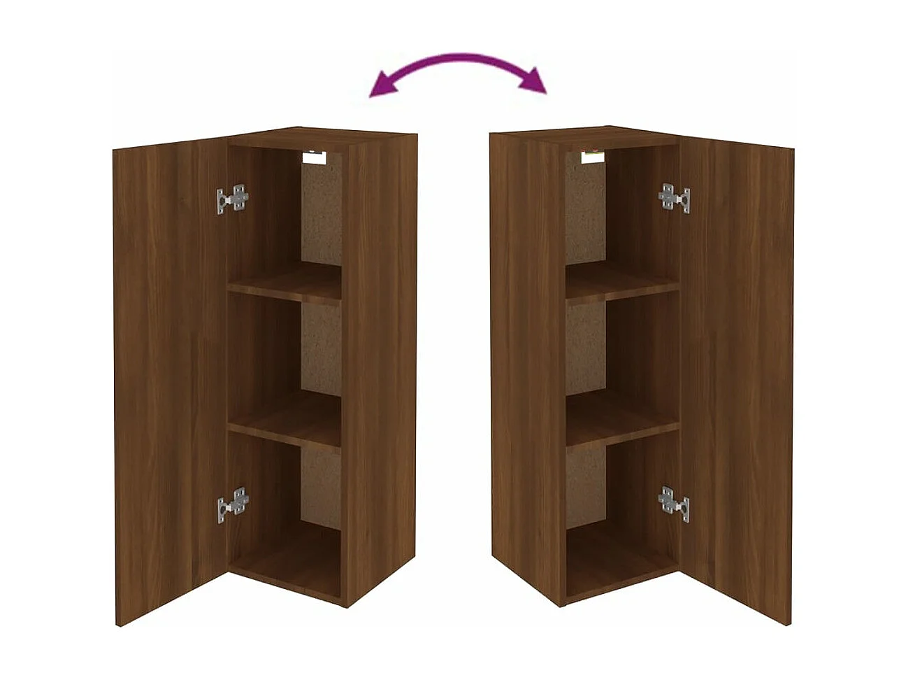 Meubles TV Chêne marron 30,5x30x90 cm Bois d'ingénierie