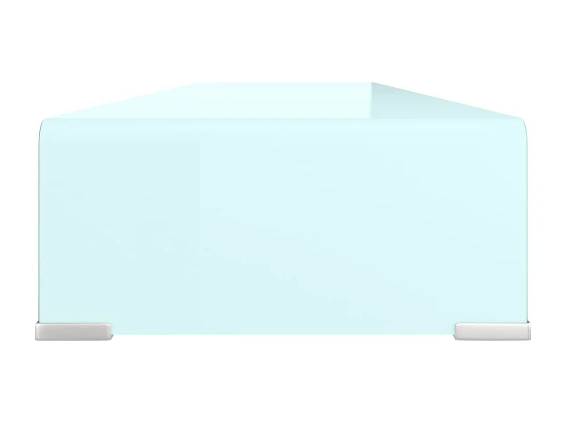 TV-meubel/monitorverhoger 110x30x13 cm glas groen