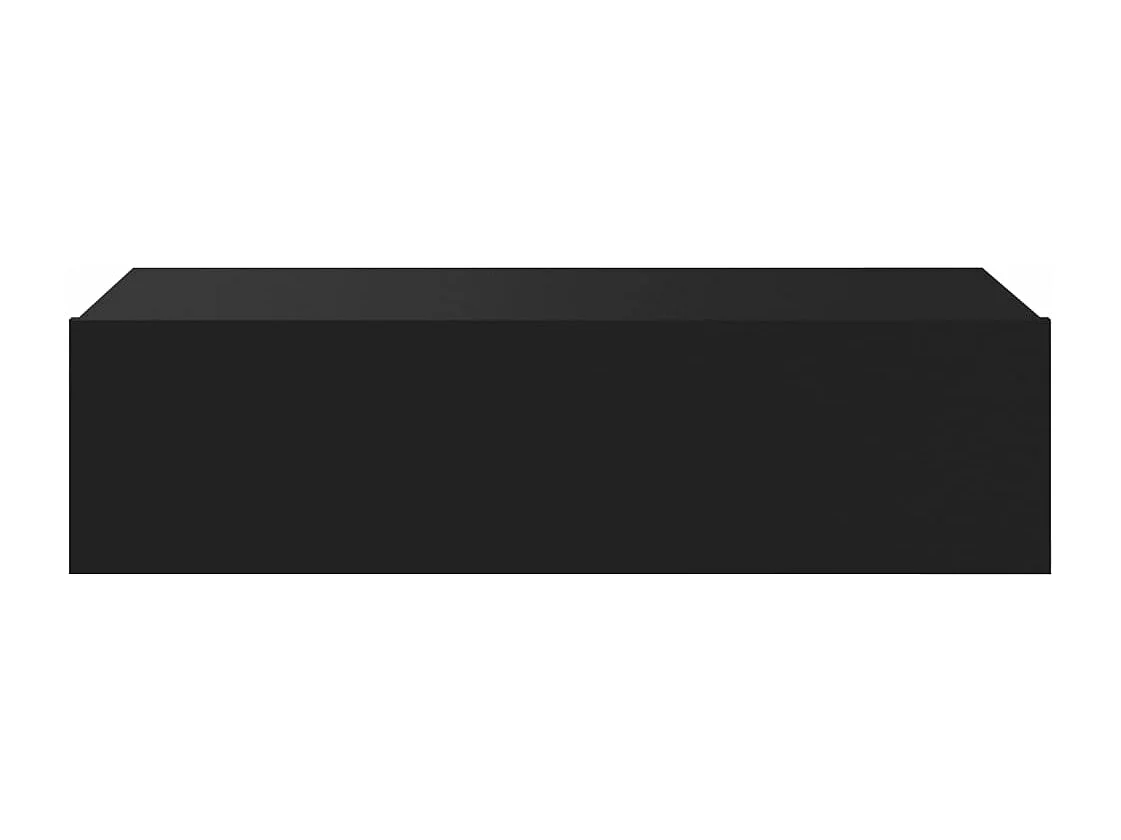 Móvel de TV com luzes LED 60x35x15,5 cm preto