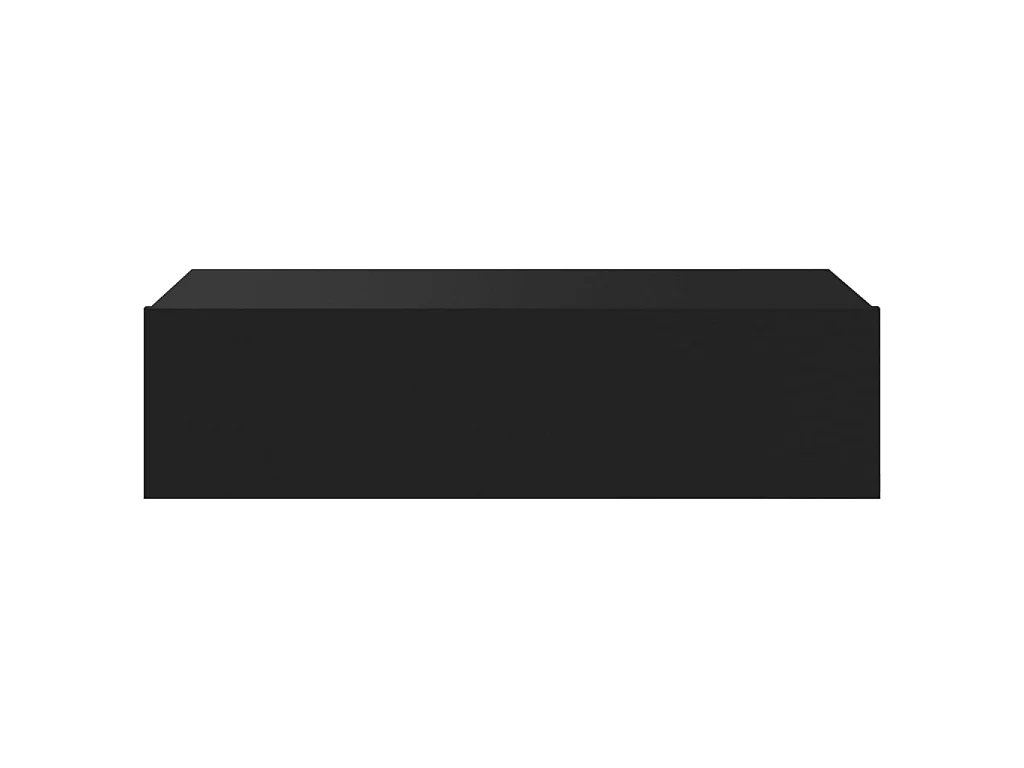 Mueble de TV con luces LED negro 60x35x15,5 cm