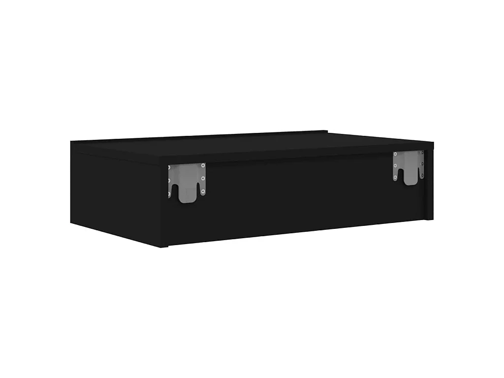 Mueble de TV con luces LED negro 60x35x15,5 cm