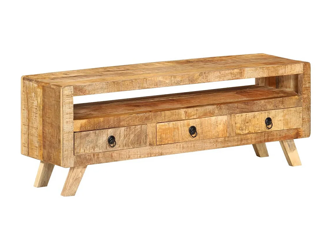 Tv-meubel 110x30x40 cm massief mangohout
