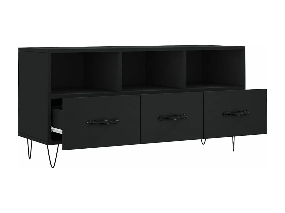 TV-Schrank Schwarz 102x36x50 cm Holzwerkstoff