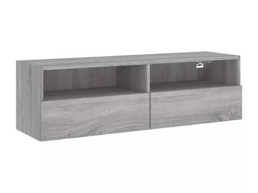 Kauf Unique TV-Wandschrank Grau Sonoma 100x30x30 cm Holzwerkstoff