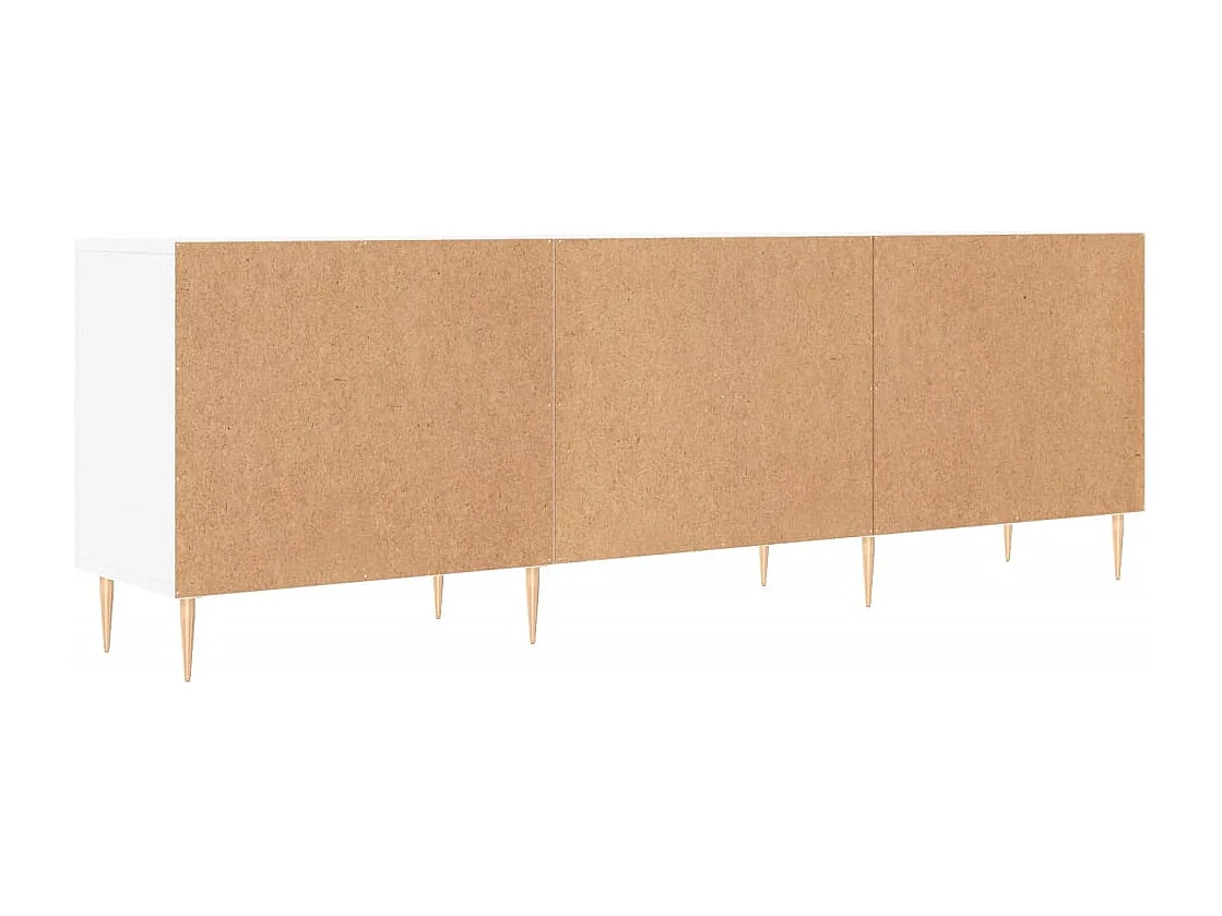 Meuble TV blanc 150x30x50 cm bois d'ingénierie