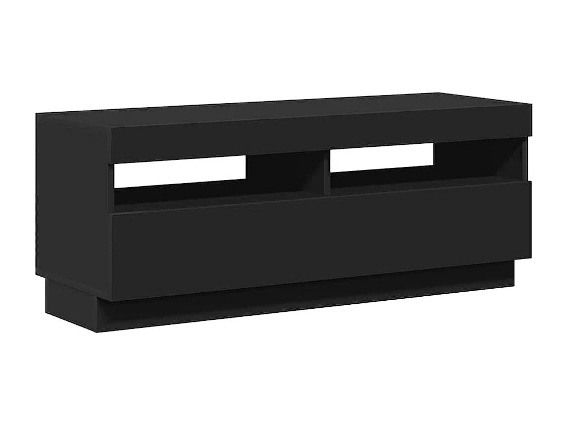TV-Schrank mit LED-Leuchten Schwarz 100x35x40 cm