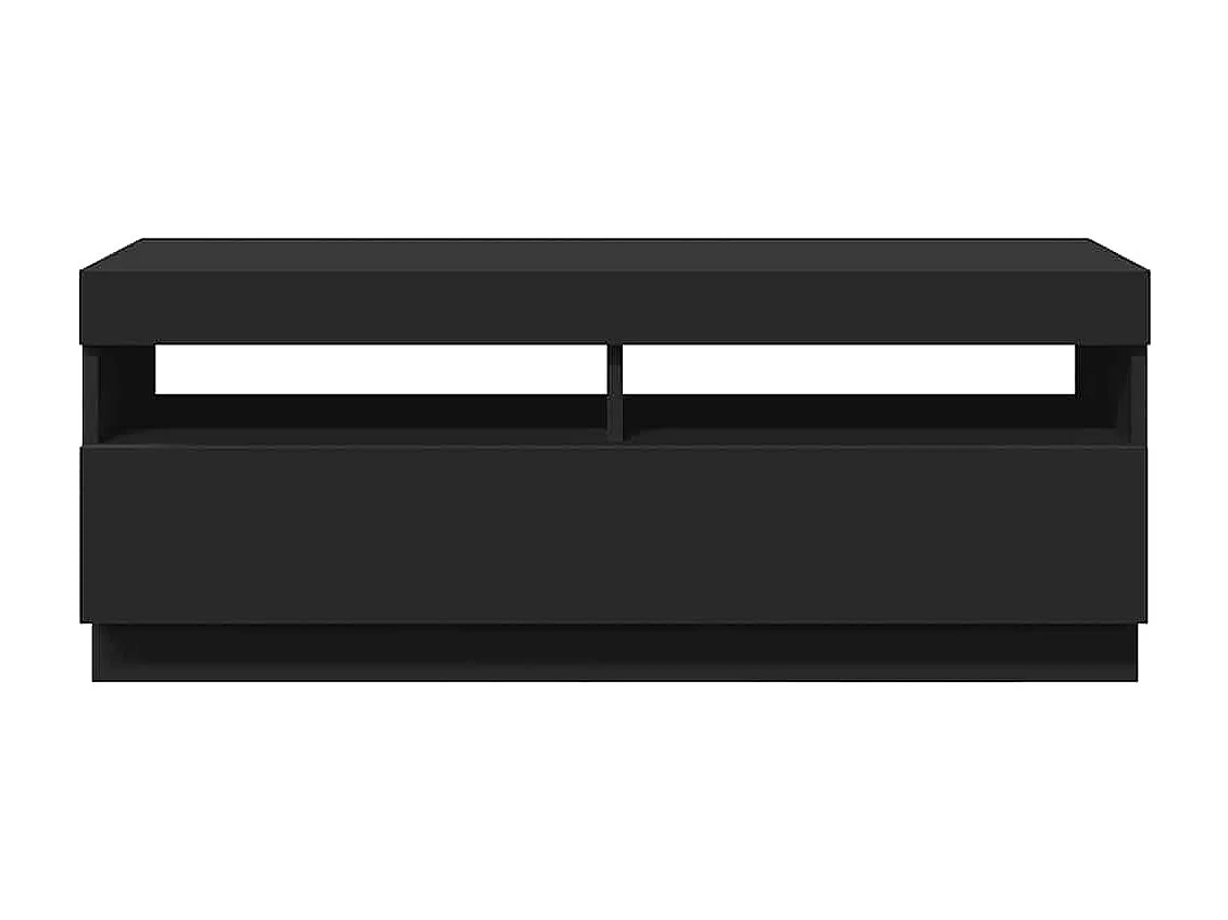 Tv-meubel met LED-verlichting 100x35x40 cm zwart