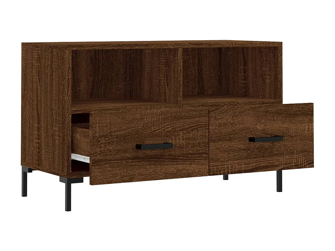 Móvel TV 80x36x50 cm madeira processada cor carvalho castanho