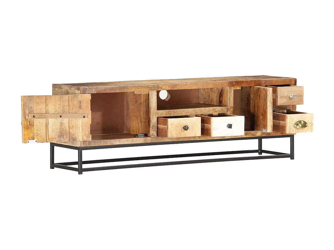 TV-Schrank 120x30x40 cm Altholz Massiv