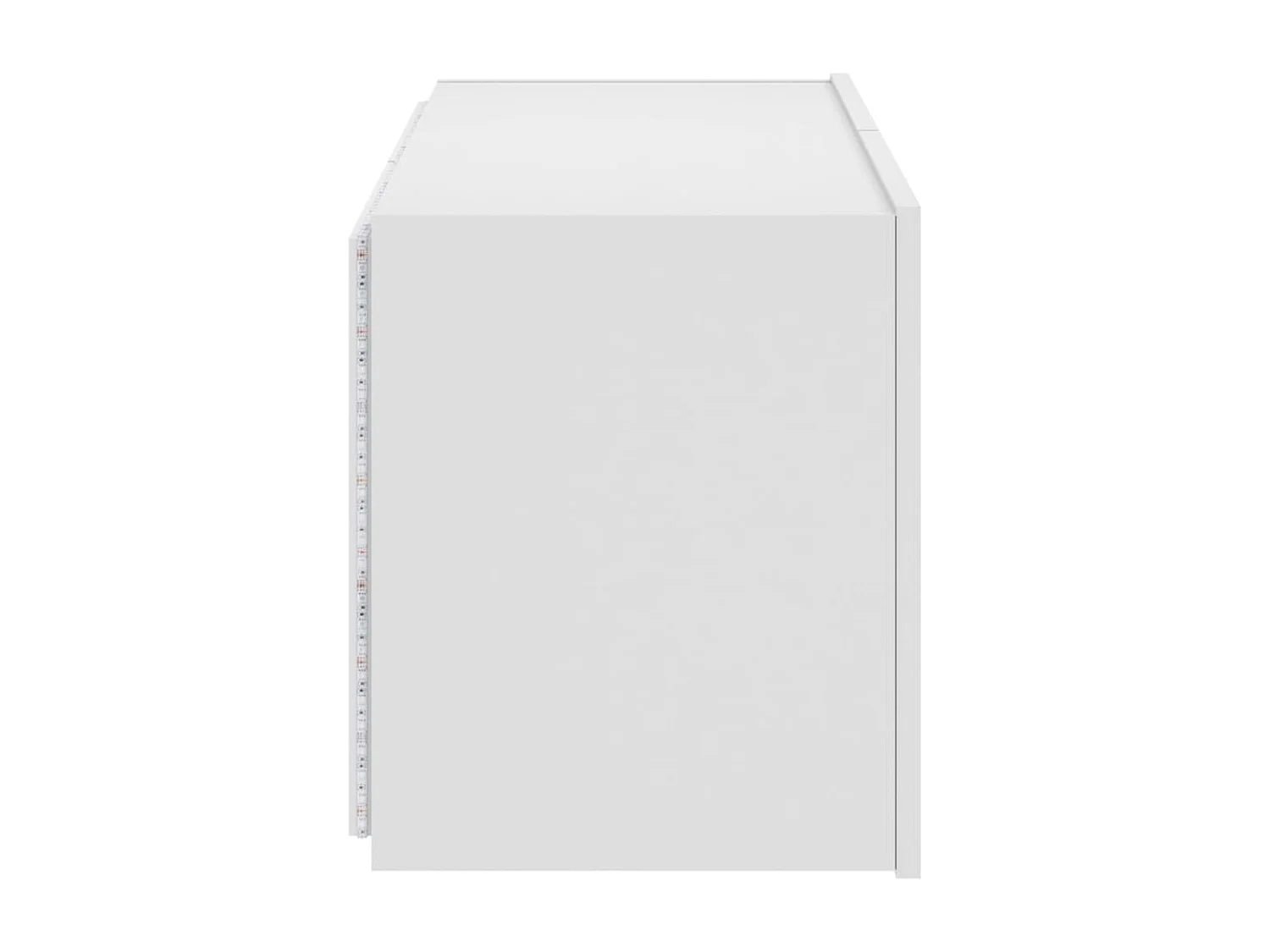 Meuble TV mural avec lumières LED blanc 80x35x41 cm