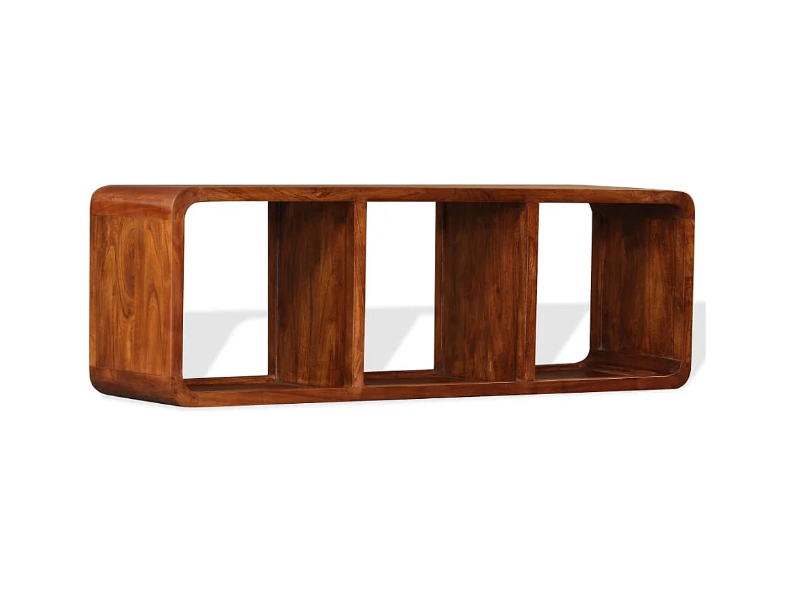 Meuble TV Bois massif avec finition miel 120 x 30 x 40 cm