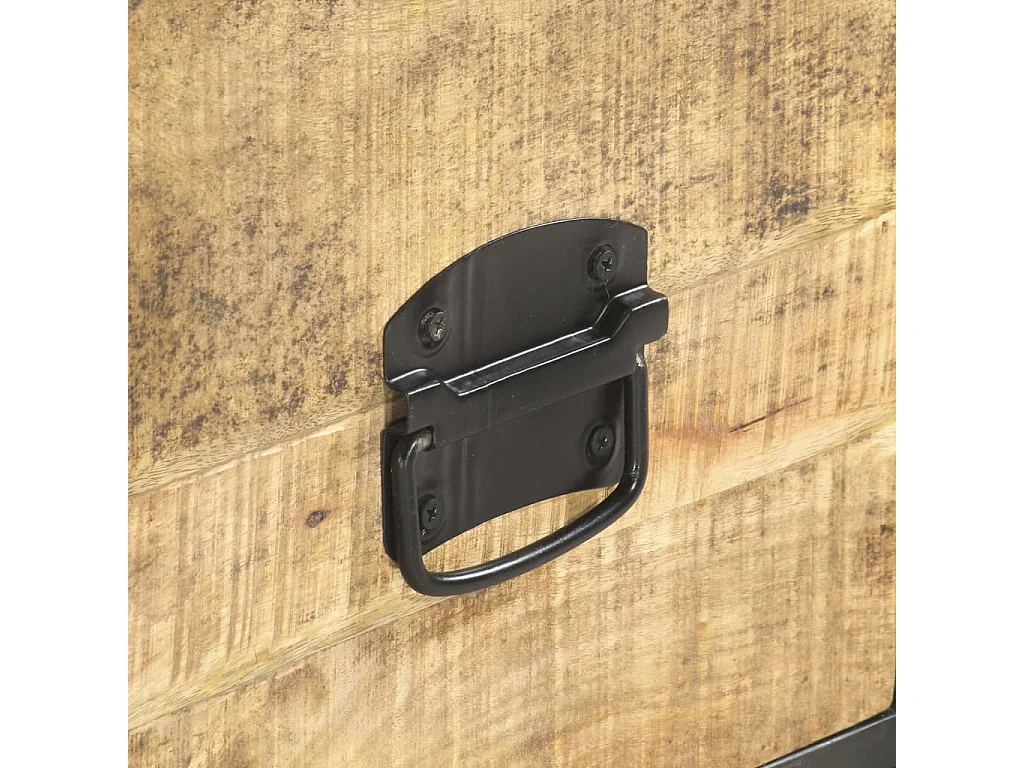 Mobile Porta TV 130x30x39 cm in Legno Massello di Mango