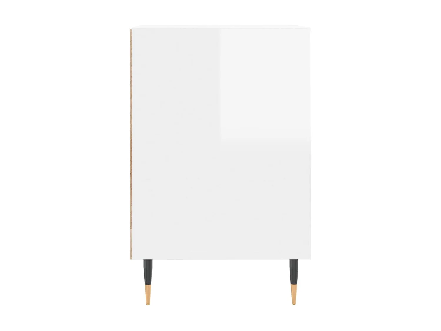 Meuble TV Blanc brillant 160x35x55 cm Bois d'ingénierie