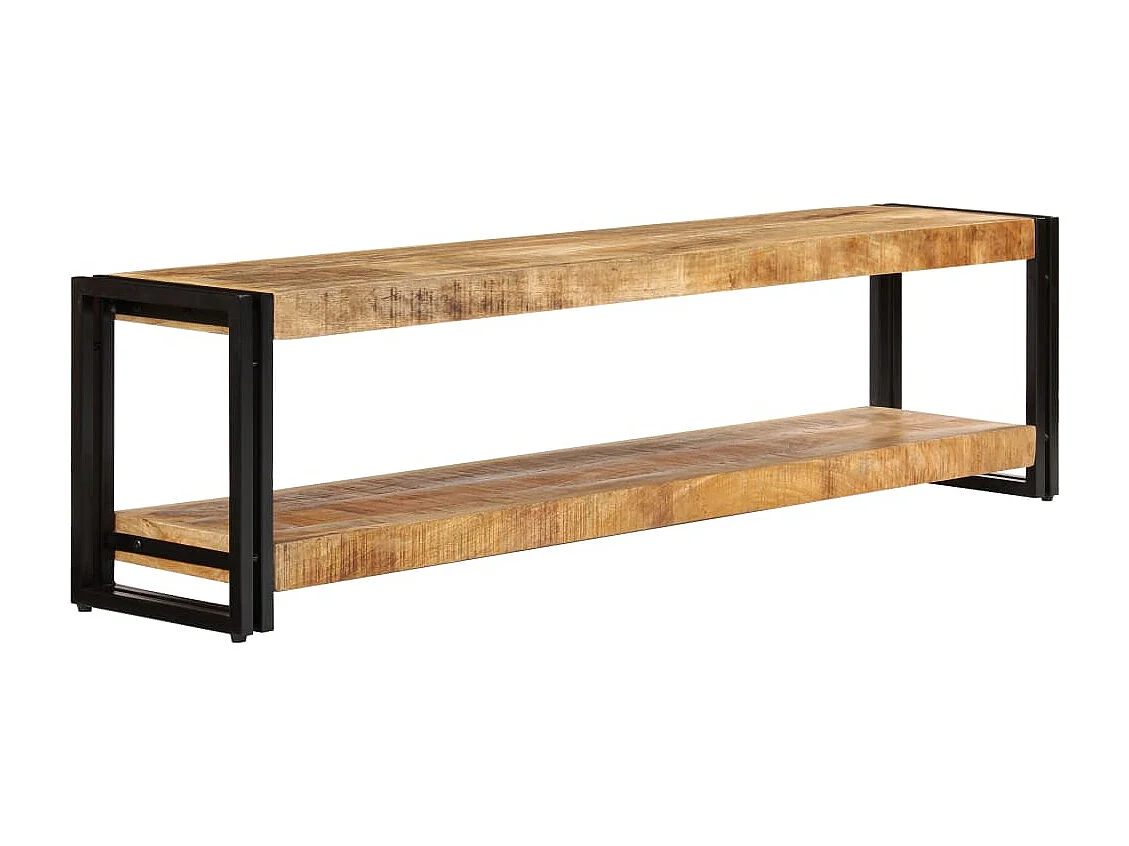 Mobile Porta TV 150x30x40 cm in Legno Massello di Mango